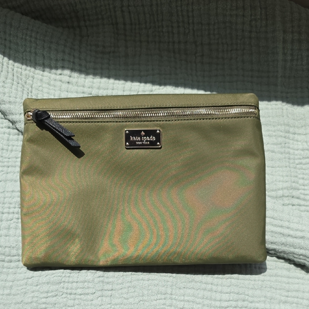 Kate Spade Olive Toiletry Bag